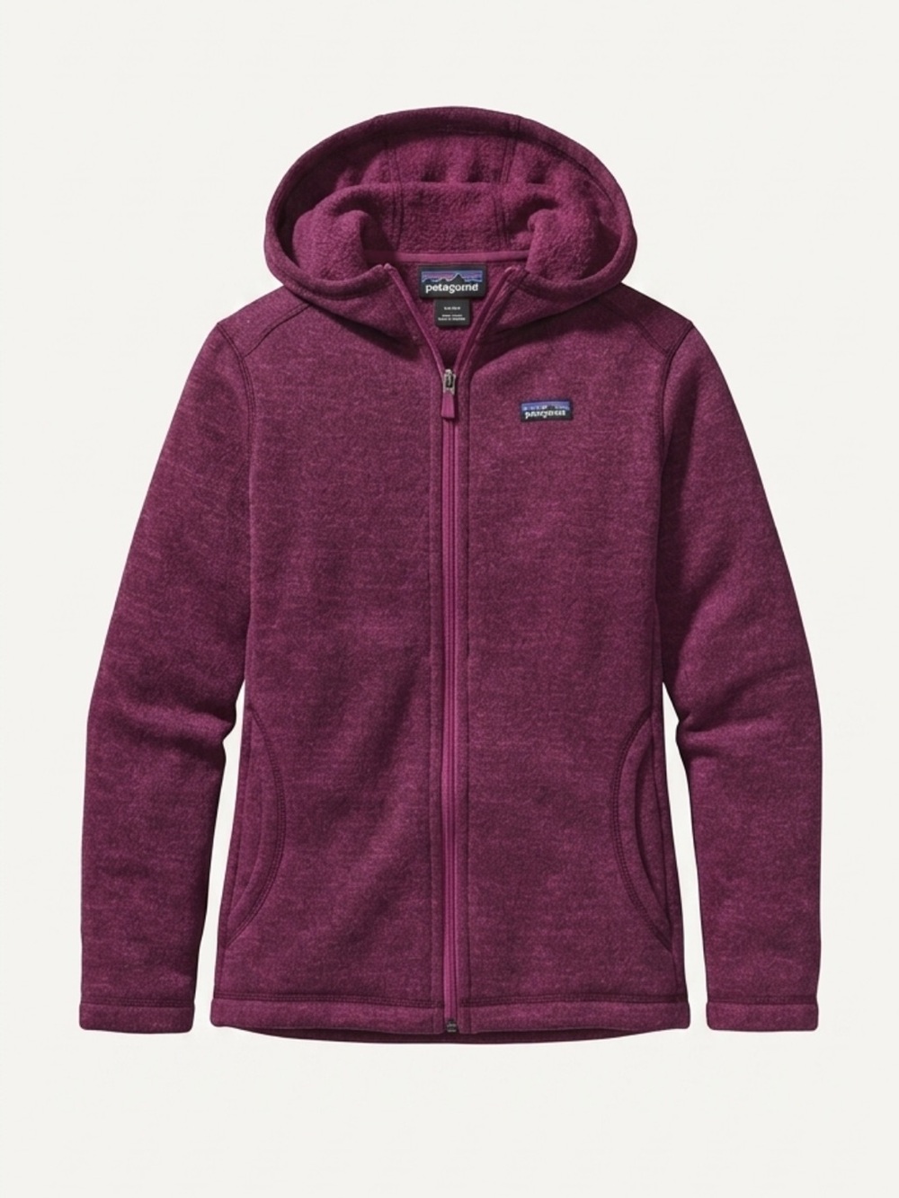 Patagonia Kids' Maroon Zip-Up Hoodie